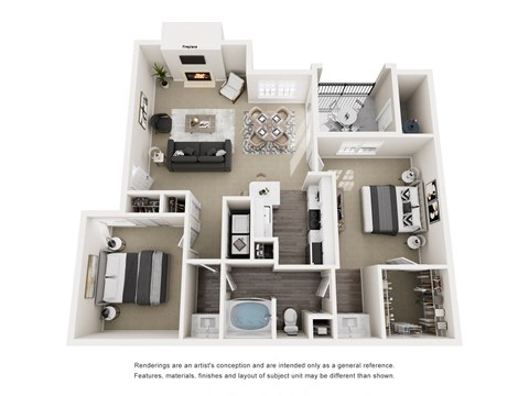 2 bed 1 bath at Limestone Ranch Apartments, Lewisville, Texas